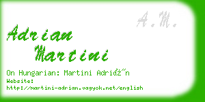 adrian martini business card